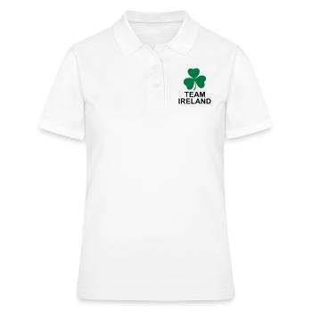 Team Ireland - Frauen Polo Shirt - Weiß - Vorne - Ailine (174cm)