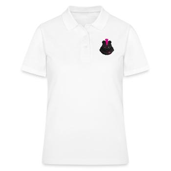 Ours Punk coeur bande dessinée Art Maléfique cadeau - Polo Femme - blanc - Devant - Ailine (174cm)