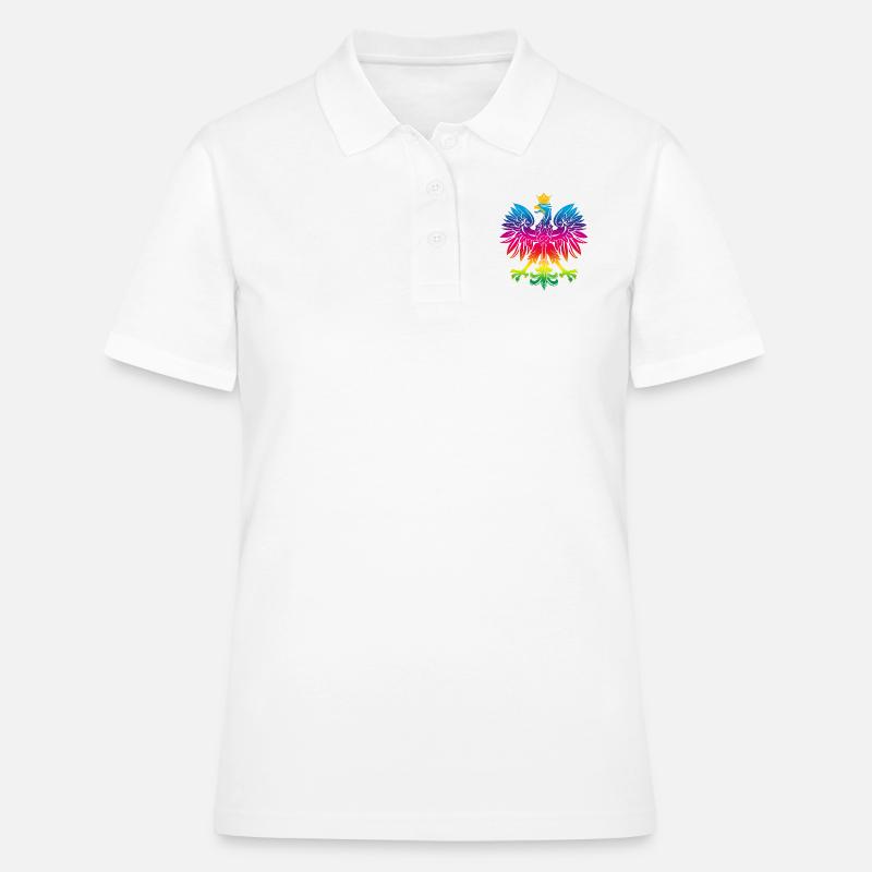 Rainbow eagle 1 - Women's Polo Shirt - white