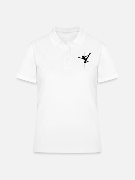 Pole Dance - Ballerine - Polo Femme - blanc