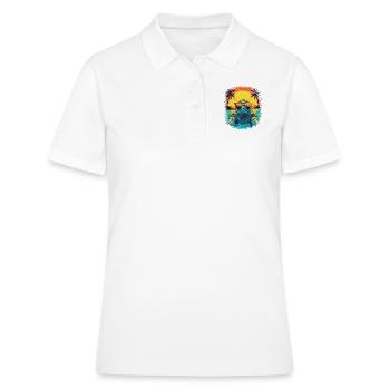 Idée cadeau géniale idée de cadeau idée de présentation - Polo Femme - blanc - Devant - Ailine (174cm)