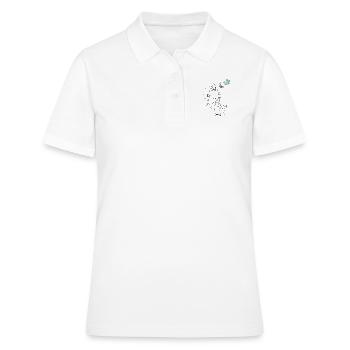 Schmetterlinge im Kopf - Frauen Polo Shirt - Weiß - Vorne - Ailine (174cm)