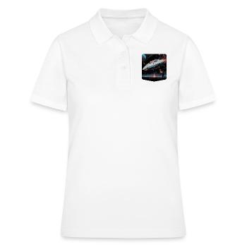 Ai Planet Raumschiff - Frauen Polo Shirt - Weiß - Vorne - Ailine (174cm)