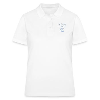 je suis kiné - Polo Femme - blanc - Devant - Ailine (174cm)
