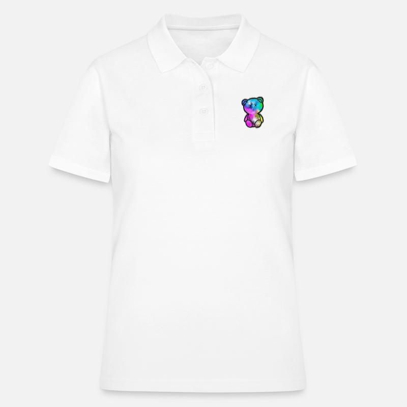 Patchy Bear 60 - Women's Polo Shirt - white