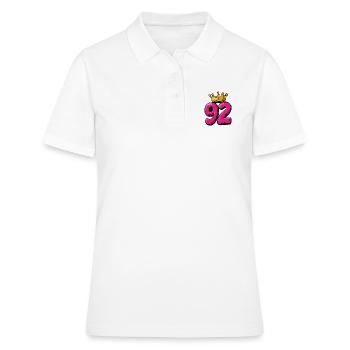 92 Nombre Couronne - Polo Femme - blanc - Devant - Ailine (174cm)