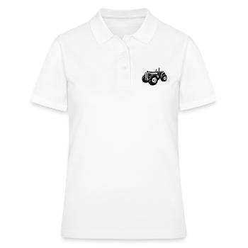 Véhicule tracteur - Polo Femme - blanc - Devant - Ailine (174cm)