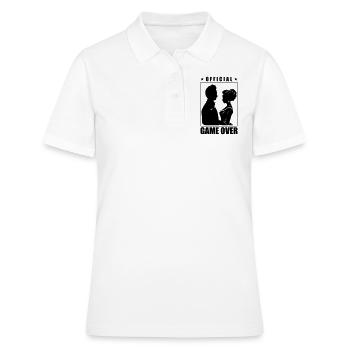 Jeu de couple de mariage sur le couple de mariage Jga - Polo Femme - blanc - Devant - Ailine (174cm)