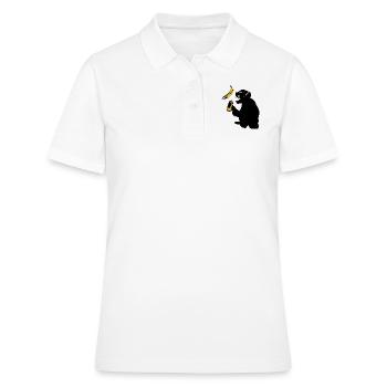 monkey sprayed banana - Women's Polo Shirt - white - Front - Ailine (174cm)