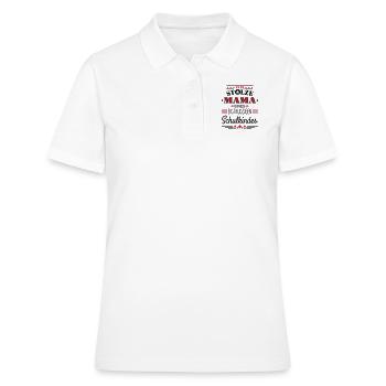 Stolze Mama - erstklassiges Schulkind - Frauen Polo Shirt - Weiß - Vorne - Ailine (174cm)