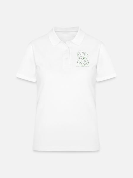 verschmolzene Liebende - Frauen Polo Shirt - Weiß