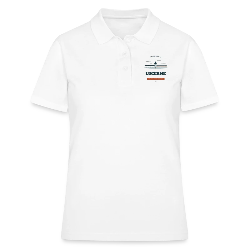 Abzeichen Lucerne auf women's polo shirt