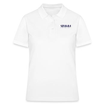 La page d’accueil est 127.0.0.1 – Coding Spirit - Polo Femme - blanc - Devant - Ailine (174cm)