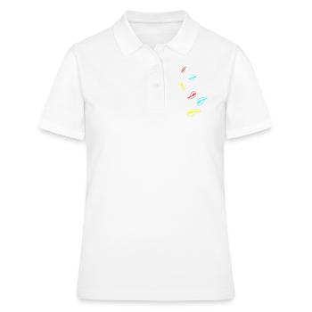 Lippen - Frauen Polo Shirt - Weiß - Vorne - Ailine (174cm)