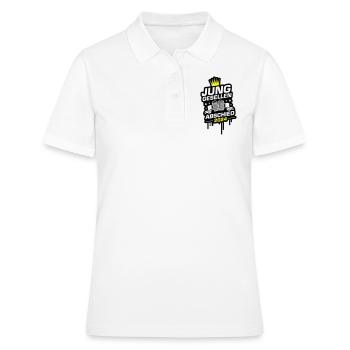 Junggesellen Abschied 2024 - Frauen Polo Shirt - Weiß - Vorne - Ailine (174cm)