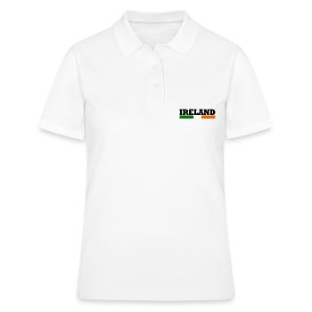 Coole Irlande drapeau - Polo Femme - blanc - Devant - Ailine (174cm)