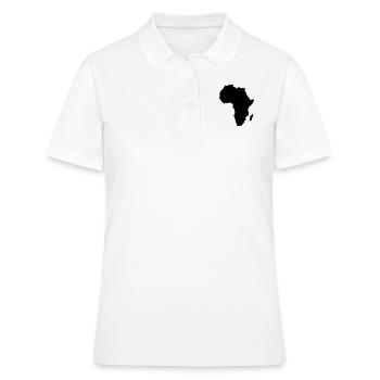 afrika - Frauen Polo Shirt - Weiß - Vorne - Ailine (174cm)