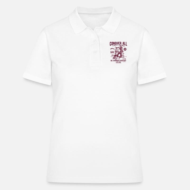 Conquer All - Frauen Polo Shirt - Weiß