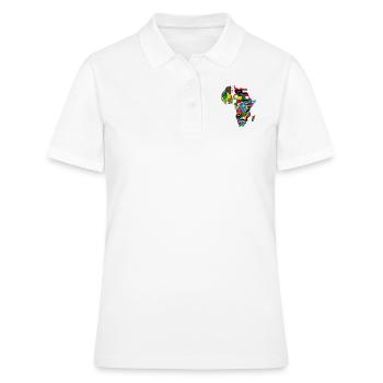 Afrique - Polo Femme - blanc - Devant - Ailine (174cm)