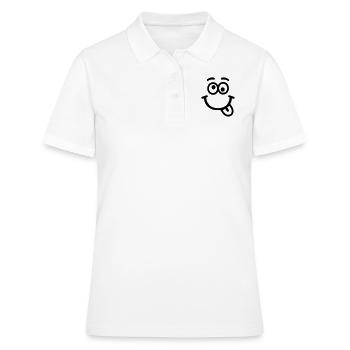 Smiley - Frauen Polo Shirt - Weiß - Vorne - Ailine (174cm)