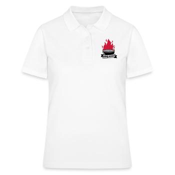 BBQ King - Polo Femme - blanc - Devant - Ailine (174cm)