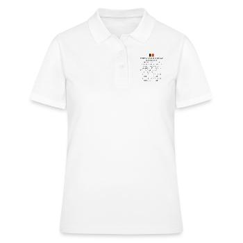 Hymne national de la Belgique: La Brabançonne - Polo Femme - blanc - Devant - Ailine (174cm)