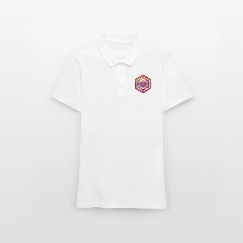 Codage géométrique du programmeur de programmation hexagonale Polo Femme