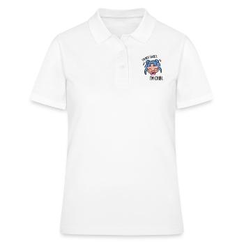 Chibi drôle - Polo Femme - blanc - Devant - Ailine (174cm)