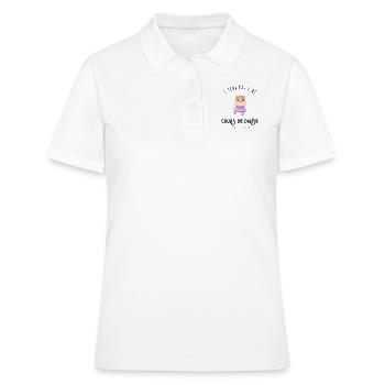 J’peux pas j’ai cours de danse avec mon hamster - Polo Femme - blanc - Devant - Ailine (174cm)