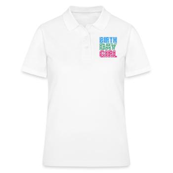 fille d’anniversaire - Polo Femme - blanc - Devant - Ailine (174cm)