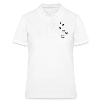 Briefmarke icon - Frauen Polo Shirt - Weiß - Vorne - Ailine (174cm)