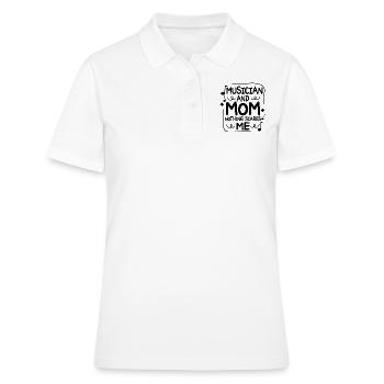 Mutter, Musikerin und Mutter, nichts macht mir Angst - Frauen Polo Shirt - Weiß - Vorne - Ailine (174cm)