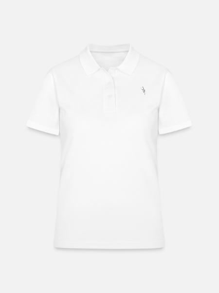 Lavendel - Frauen Polo Shirt - Weiß