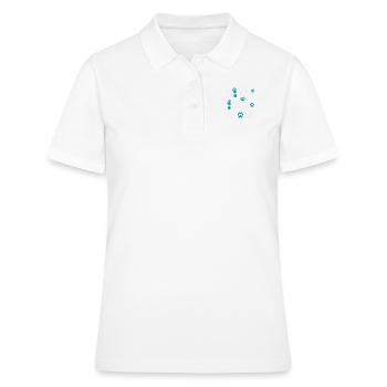 Haustierliebhaber gehen nie allein Geschenk - Frauen Polo Shirt - Weiß - Vorne - Ailine (174cm)
