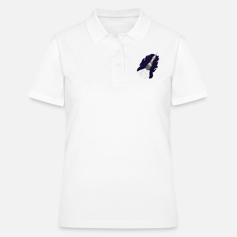 Rocket launches into space - Women's Polo Shirt - white