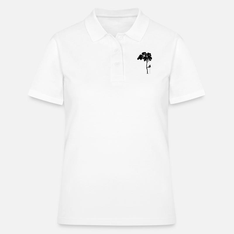 Tree climbing abseiling gift hobby profession - Women's Polo Shirt - white