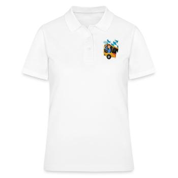 Busfahrer Bayern Schulbus Omnibus Geschenk - Frauen Polo Shirt - Weiß - Vorne - Ailine (174cm)