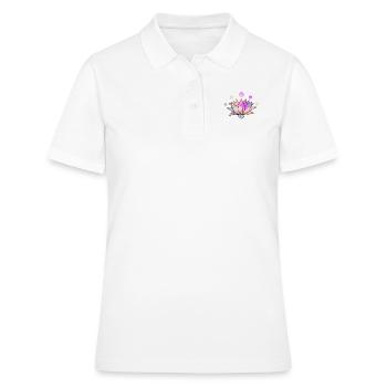 Lotus Yoga Tshirt - Polo Femme - blanc - Devant - Ailine (174cm)