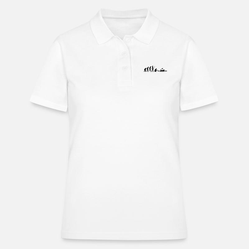 Évolution du train miniature - Polo Femme - blanc