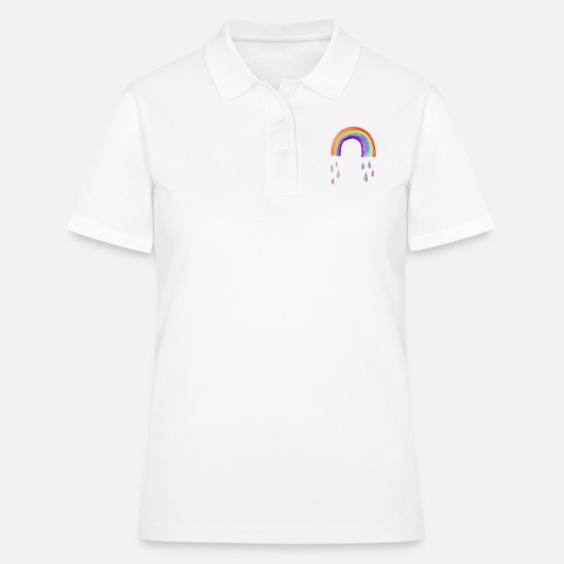 Rainbow - Women's Polo Shirt - white