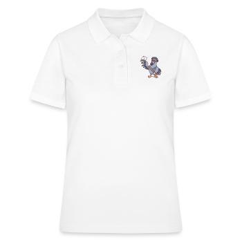 Pigeon voyageur - Polo Femme - blanc - Devant - Ailine (174cm)