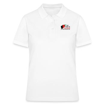 Rien ne me fait peur femme afghane - Polo Femme - blanc - Devant - Ailine (174cm)