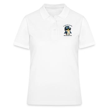 Penguin Big Deal en Antarctique - Polo Femme - blanc - Devant - Ailine (174cm)