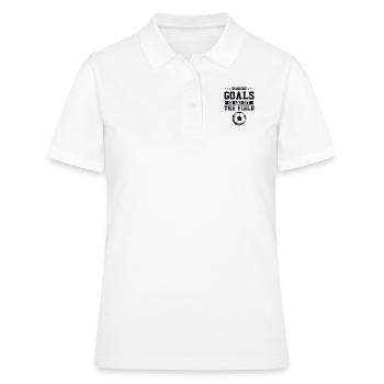 Journée internationale de la femme Objectif de la puissance du football féminin - Polo Femme - blanc - Devant - Ailine (174cm)