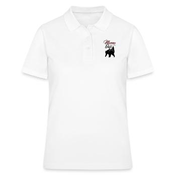 Maman ours fête des mères - Polo Femme - blanc - Devant - Ailine (174cm)