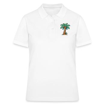 palme - Frauen Polo Shirt - Weiß - Vorne - Ailine (174cm)