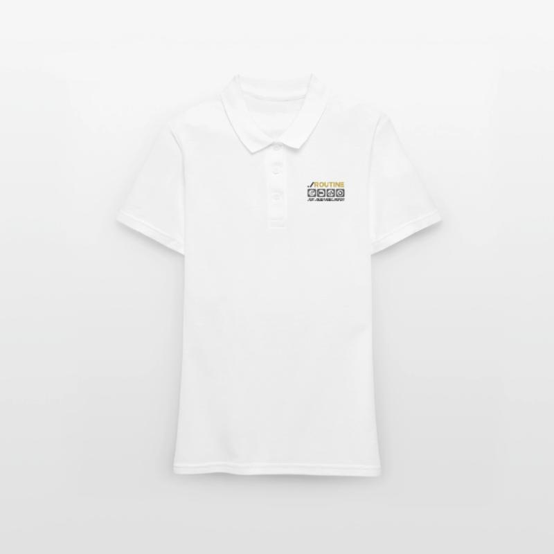 Routine Eat Sleep Code Repeat Software Developer C Frauen Polo Shirt