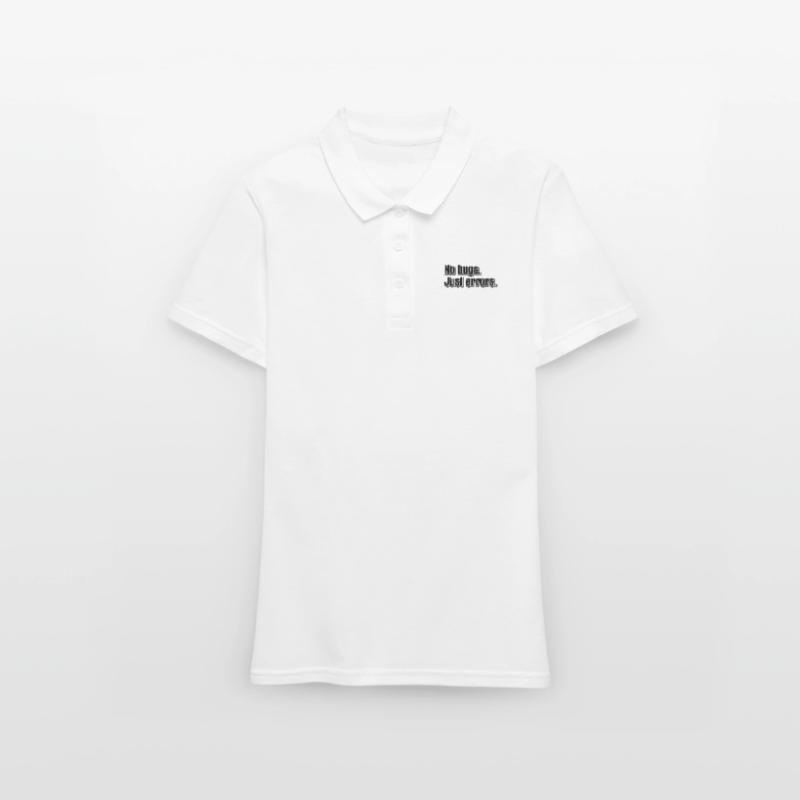 No Bugs Just Errors Coder Programmer Nerd Software Frauen Polo Shirt