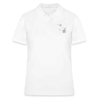 Lune wicca, wicca, la lune, la lune, les sorcières - Polo Femme - blanc - Devant - Ailine (174cm)