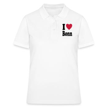 J'adore Bonn - Polo Femme - blanc - Devant - Ailine (174cm)